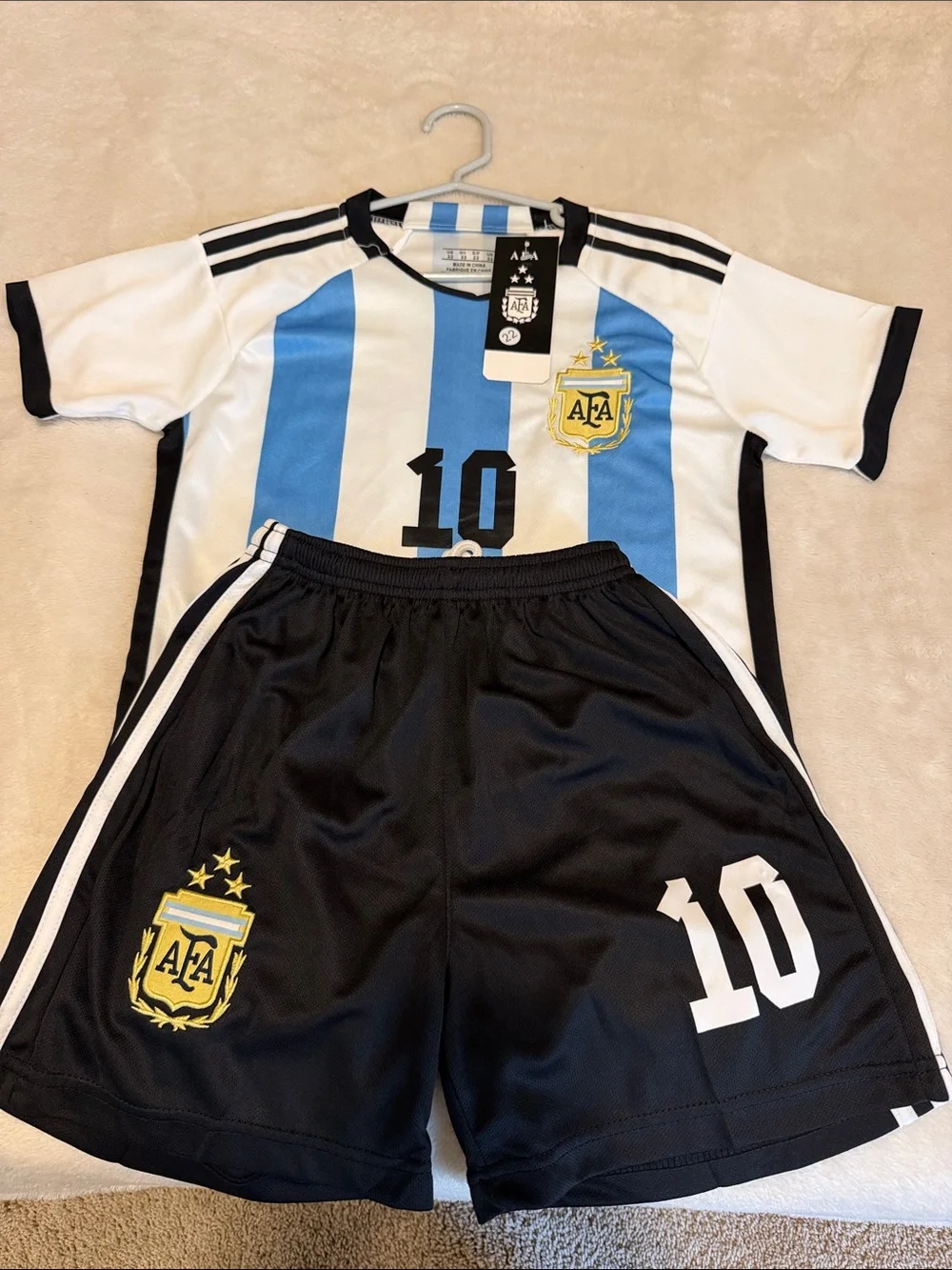 Argentina Kids Soccer Kit S/M - Blue & Black - AFA